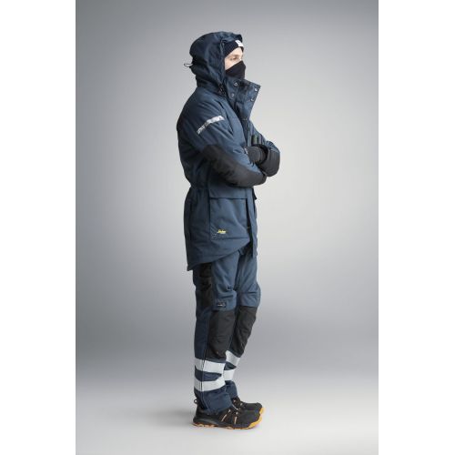 1800 Parka impermeable con aislamiento AllroundWork 37.5® azul marino/ negro